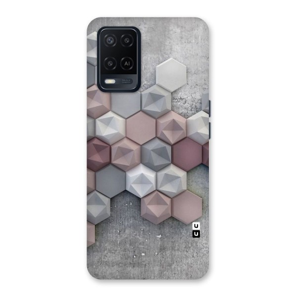 Cute Hexagonal Pattern Back Case for Oppo A54