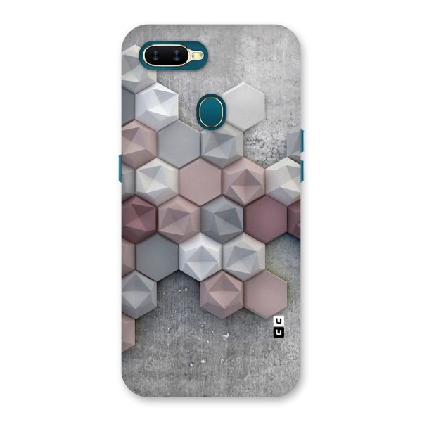 Cute Hexagonal Pattern Back Case for Oppo A7