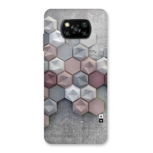 Cute Hexagonal Pattern Back Case for Poco X3