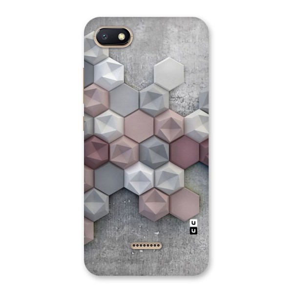 Cute Hexagonal Pattern Back Case for Redmi 6A