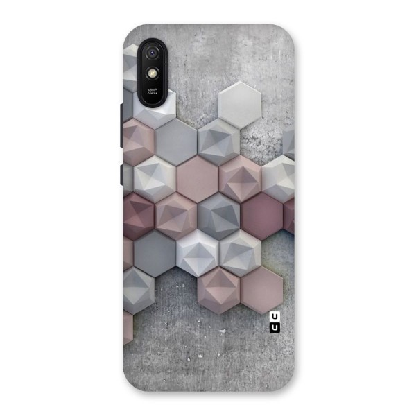 Cute Hexagonal Pattern Back Case for Redmi 9i