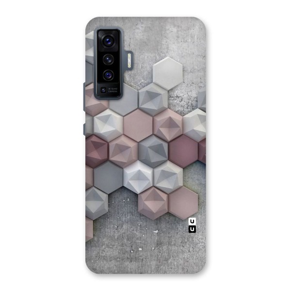 Cute Hexagonal Pattern Back Case for Vivo X50