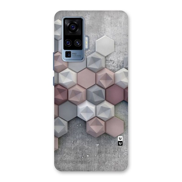 Cute Hexagonal Pattern Back Case for Vivo X50 Pro