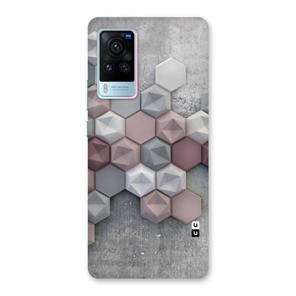 Cute Hexagonal Pattern Back Case for Vivo X60 Pro