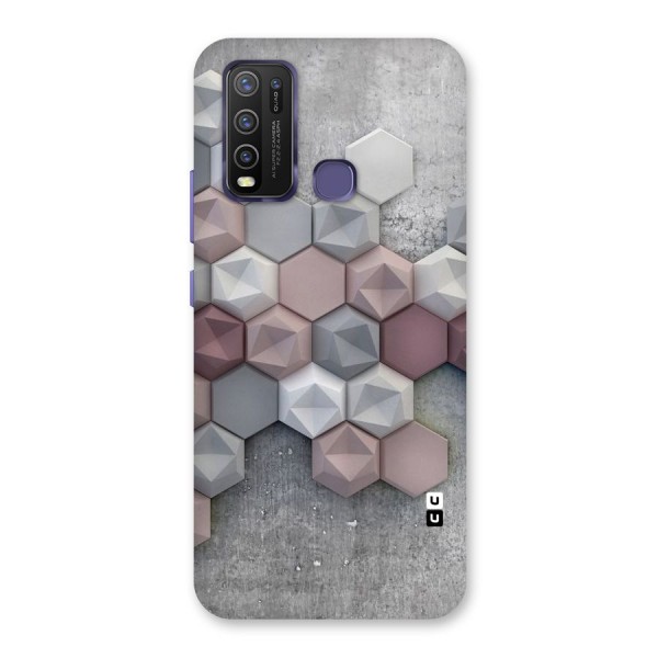 Cute Hexagonal Pattern Back Case for Vivo Y30