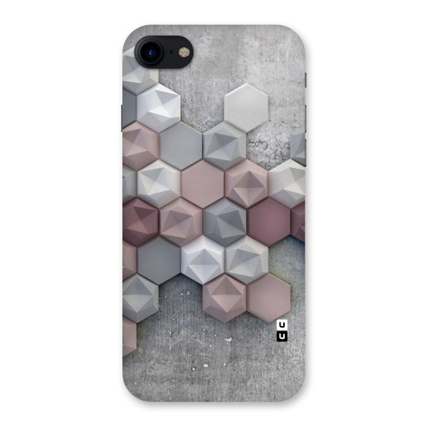 Cute Hexagonal Pattern Back Case for iPhone SE 2020