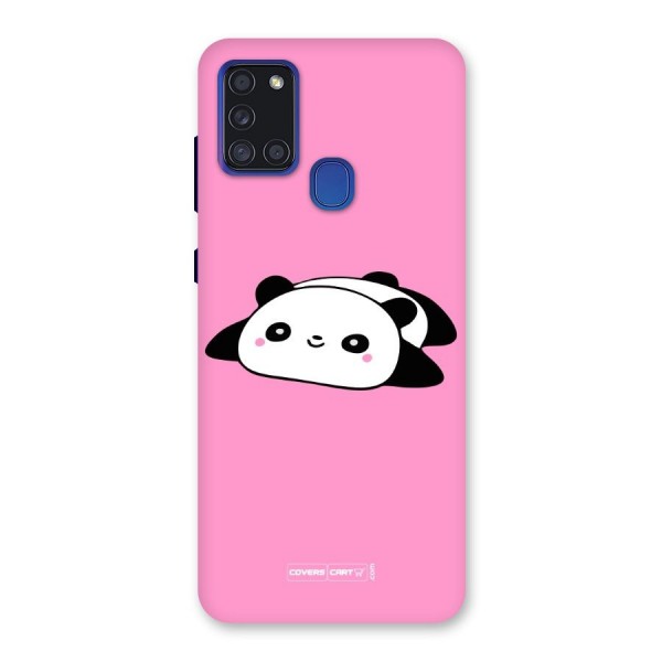 Cute Lazy Panda Back Case for Galaxy A21s