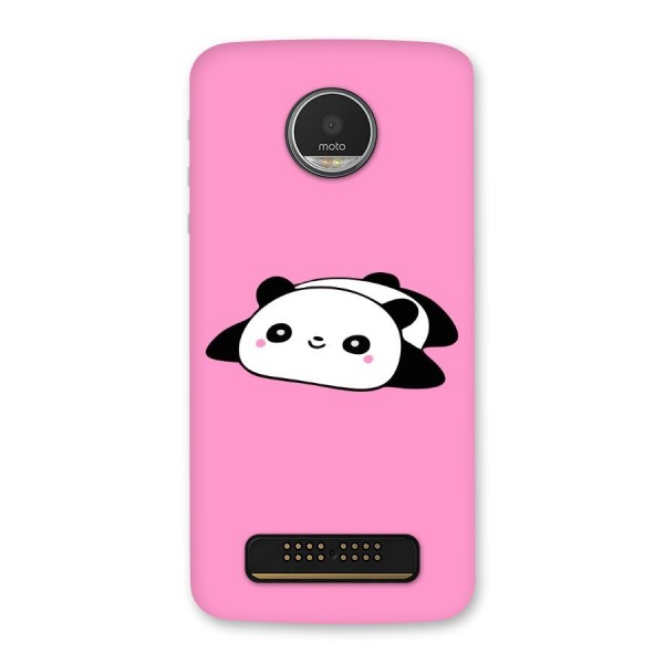 Cute Lazy Panda Back Case for Moto Z Play