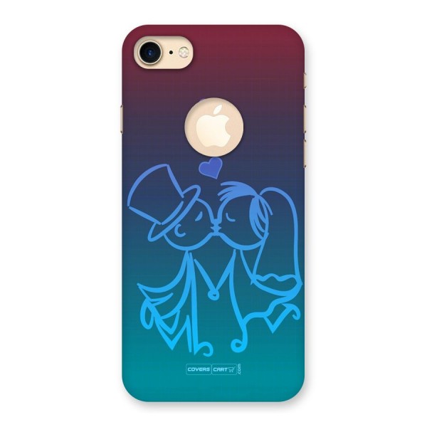 Cute Love Back Case for iPhone 8 Logo Cut