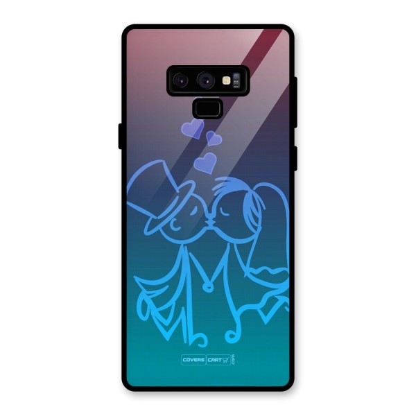 Cute Love Glass Back Case for Galaxy Note 9