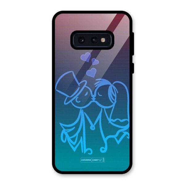 Cute Love Glass Back Case for Galaxy S10e