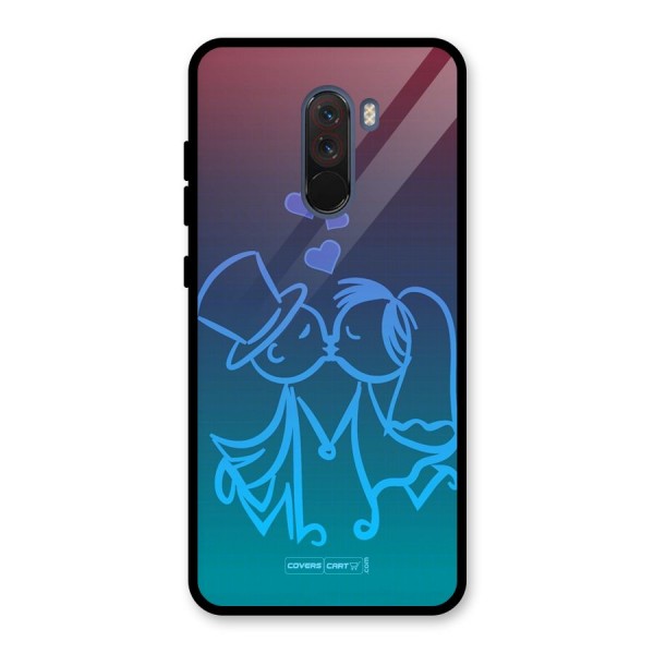 Cute Love Glass Back Case for Poco F1