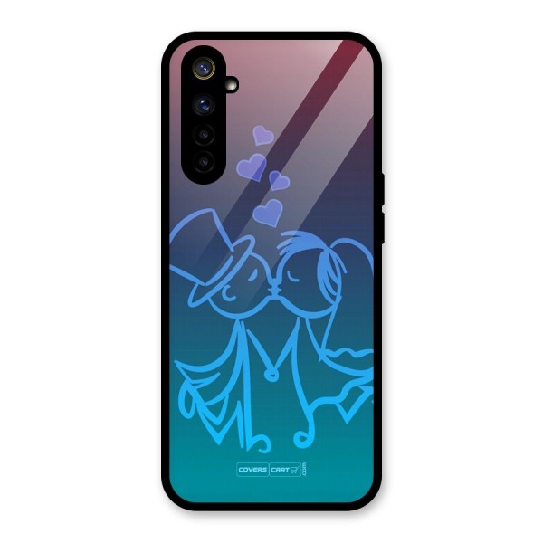 Cute Love Glass Back Case for Realme 6