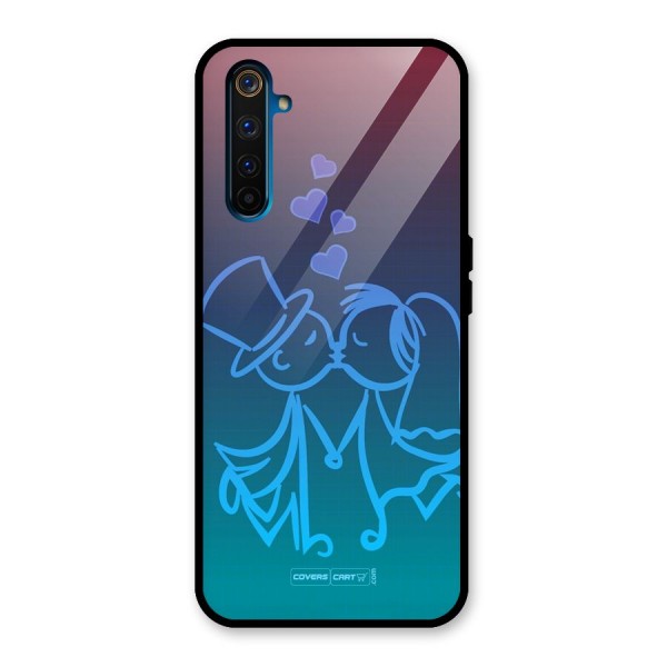 Cute Love Glass Back Case for Realme 6 Pro