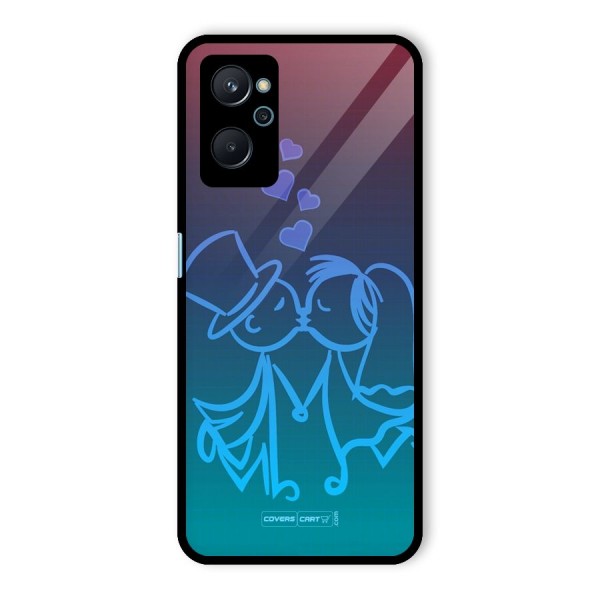 Cute Love Glass Back Case for Realme 9i