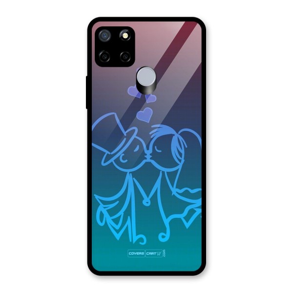 Cute Love Glass Back Case for Realme C12