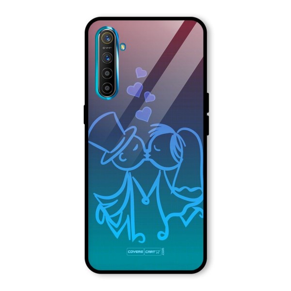 Cute Love Glass Back Case for Realme XT