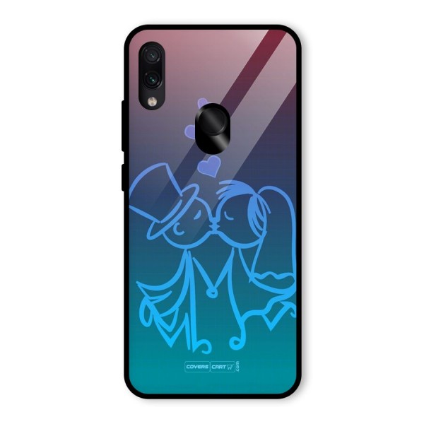 Cute Love Glass Back Case for Redmi Note 7