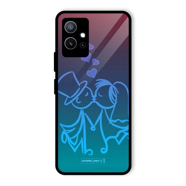 Cute Love Glass Back Case for Vivo iQOO Z6