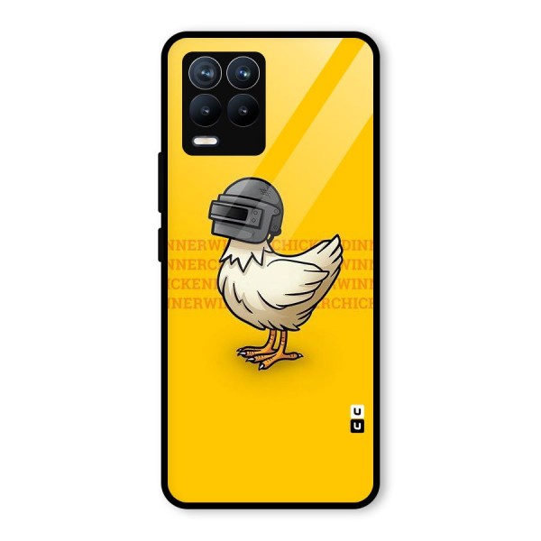 Cute Mask Glass Back Case for Realme 8 Pro