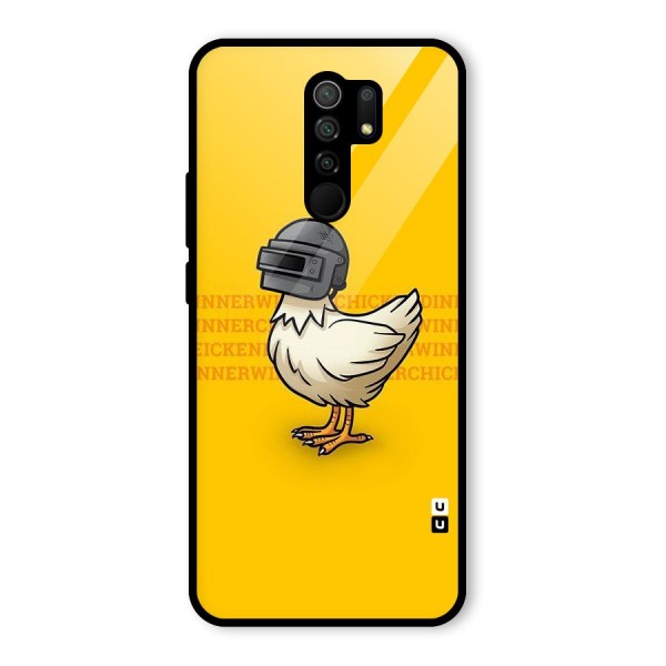 Cute Mask Glass Back Case for Redmi 9 Prime