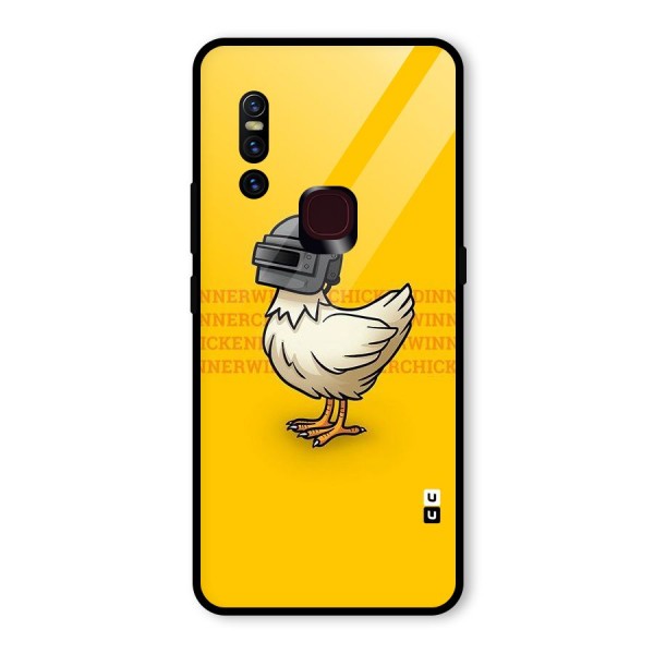 Cute Mask Glass Back Case for Vivo V15