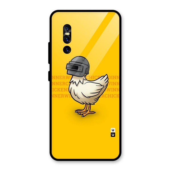 Cute Mask Glass Back Case for Vivo V15 Pro