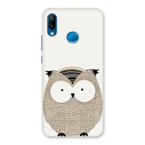 Cute Owl Back Case for Huawei P20 Lite