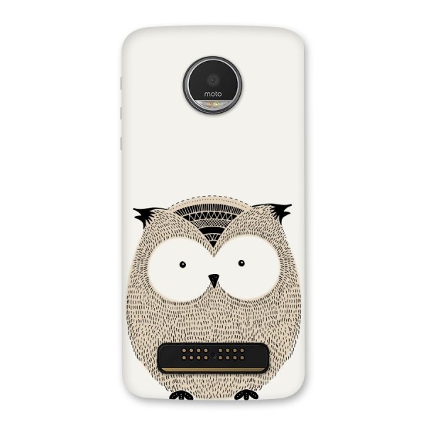 Cute Owl Back Case for Moto Z Play