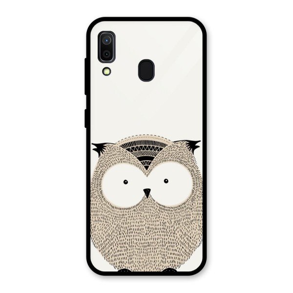 Cute Owl Glass Back Case for Galaxy A30