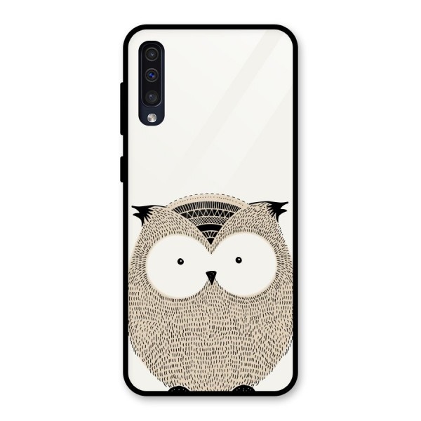 Cute Owl Glass Back Case for Galaxy A50s