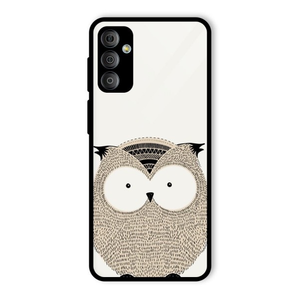 Cute Owl Glass Back Case for Galaxy F23