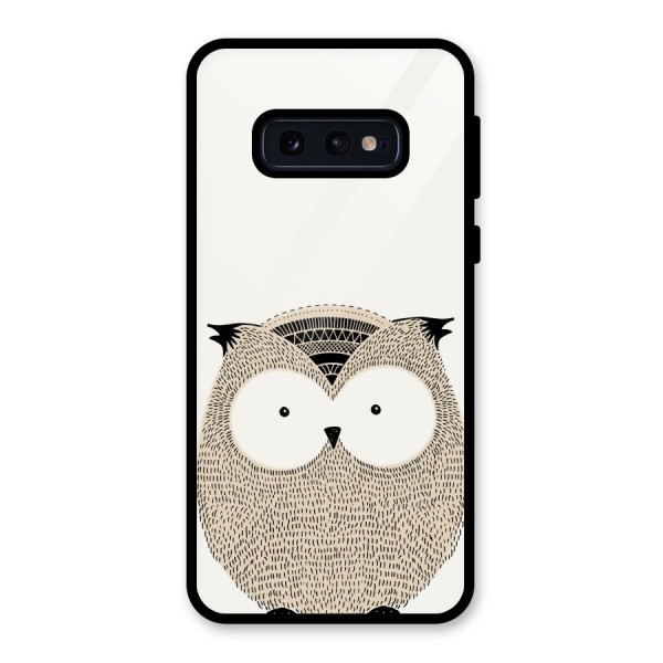 Cute Owl Glass Back Case for Galaxy S10e