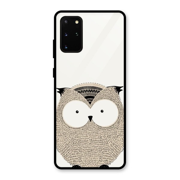 Cute Owl Glass Back Case for Galaxy S20 Plus