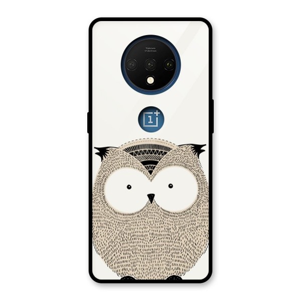 Cute Owl Glass Back Case for OnePlus 7T