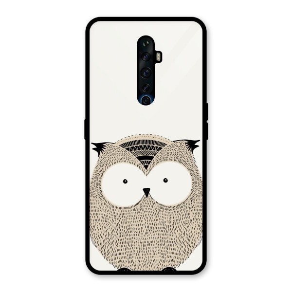 Cute Owl Glass Back Case for Oppo Reno2 Z