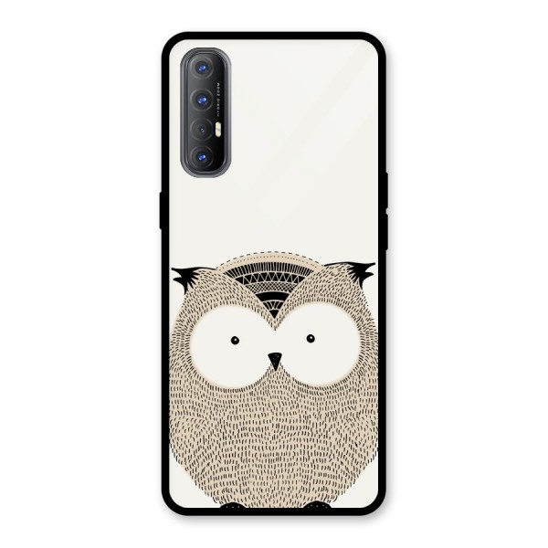 Cute Owl Glass Back Case for Oppo Reno3 Pro