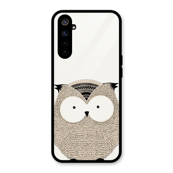 Cute Owl Glass Back Case for Realme 6