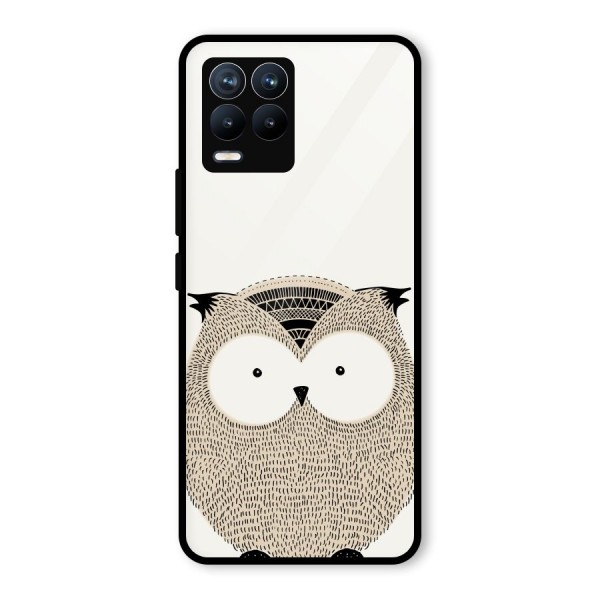 Cute Owl Glass Back Case for Realme 8 Pro