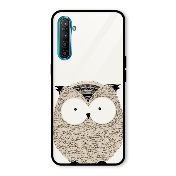 Cute Owl Glass Back Case for Realme XT