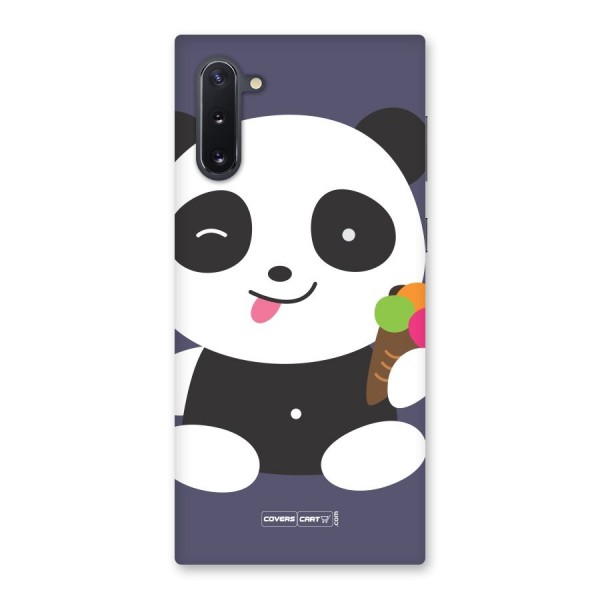 Cute Panda Blue Back Case for Galaxy Note 10