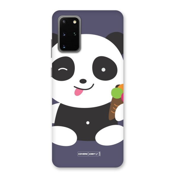 Cute Panda Blue Back Case for Galaxy S20 Plus