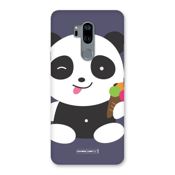 Cute Panda Blue Back Case for LG G7