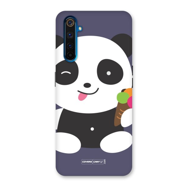 Cute Panda Blue Back Case for Realme 6 Pro