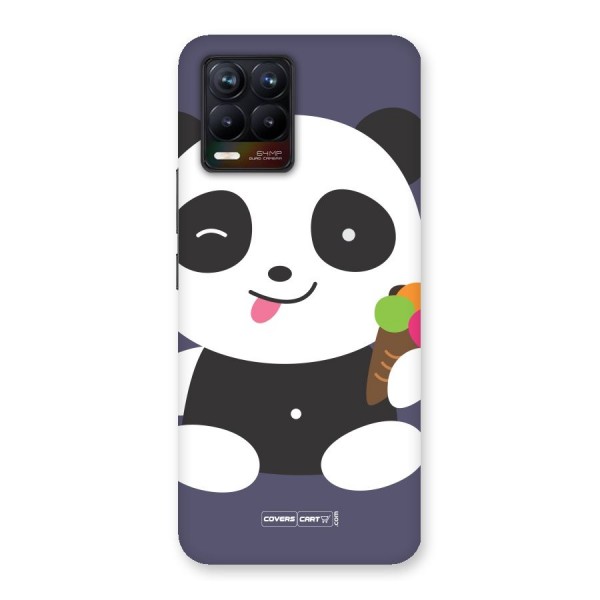 Cute Panda Blue Back Case for Realme 8