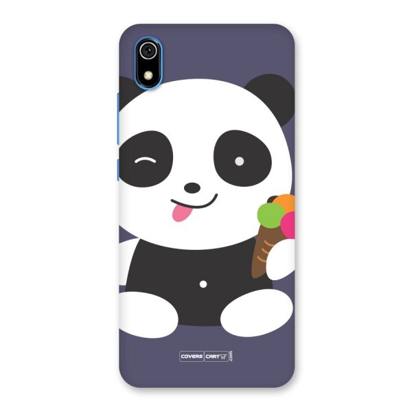 Cute Panda Blue Back Case for Redmi 7A