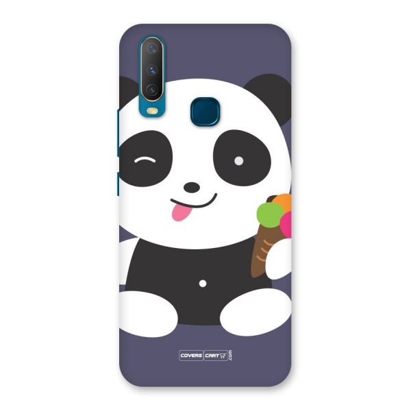 Cute Panda Blue Back Case for Vivo U10