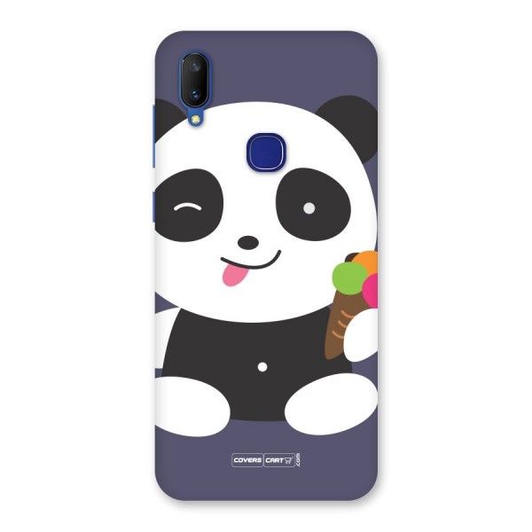 Cute Panda Blue Back Case for Vivo V11