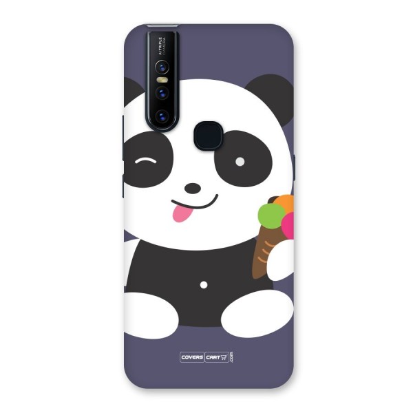 Cute Panda Blue Back Case for Vivo V15