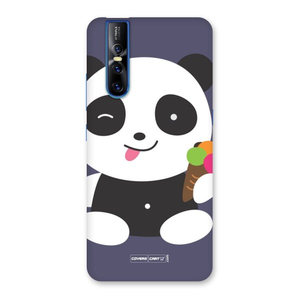 Cute Panda Blue Back Case for Vivo V15 Pro